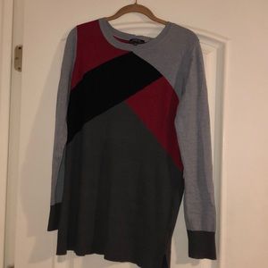 Men’s sweater, Black,Red and Grey
